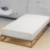 biberna Jersey-Elastic-Spannbetttuch grau, 1x 180x200 cm - 200x220 cm