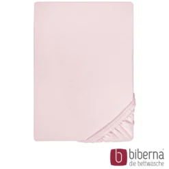 biberna Jersey-Elastic-Spannbetttuch rose, 1x 180x200 cm - 200x220 cm