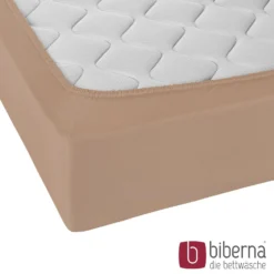 biberna Jersey-Elastic-Spannbetttuch macchiato, 1x 140x200 cm - 160x220 cm