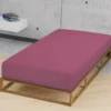 biberna Jersey-Elastic-Spannbetttuch brombeer, 1x 140x200 cm - 160x220 cm