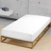 biberna Jersey-Elastic-Spannbetttuch weiss, 1x 90x190 cm - 100x220 cm