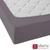 biberna Jersey-Elastic-Spannbetttuch silber/grau, 1x 90x190 cm - 100x220 cm