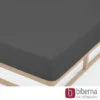 biberna Jersey-Elastic-Spannbetttuch titanium, 1x 90x190 cm - 100x220 cm