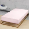 biberna Jersey-Elastic-Spannbetttuch rose, 1x 90x190 cm - 100x220 cm