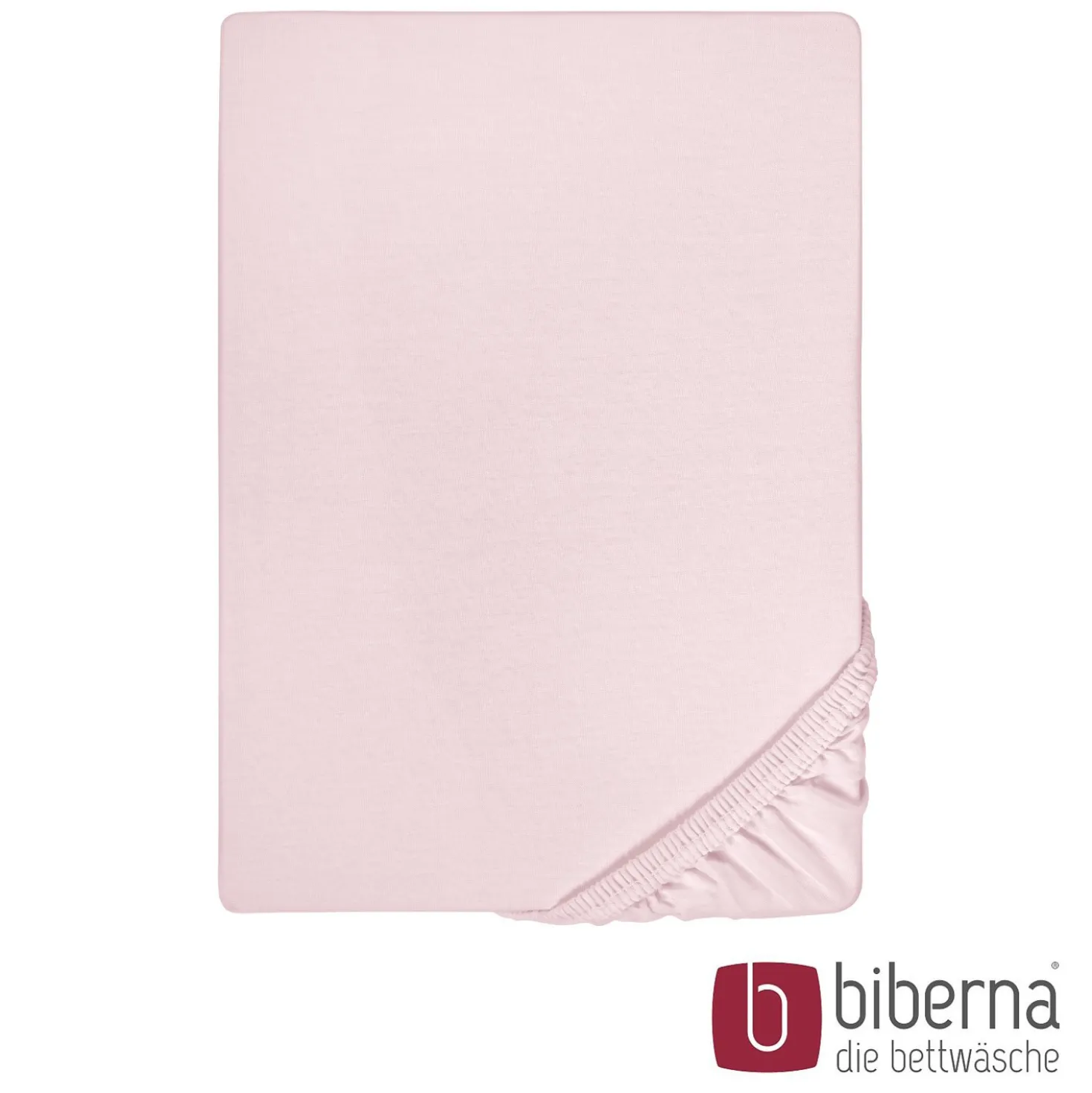 biberna Jersey-Elastic-Spannbetttuch rose, 1x 90x190 cm - 100x220 cm