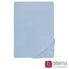 biberna Jersey-Elastic-Spannbetttuch eisblau, 1x 90x190 cm - 100x220 cm