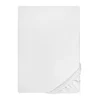 biberna Jersey-Elastic-Topper-Spannbetttuch weiss, 1x 180x200 cm - 200x220 cm