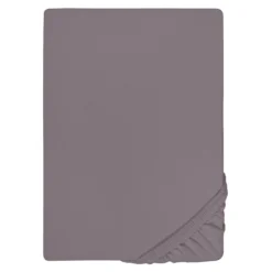 biberna Jersey-Elastic-Topper-Spannbetttuch silber/grau, 1x 140x200 cm - 160x220 cm