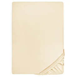 biberna Jersey-Elastic-Topper-Spannbetttuch champagner, 1x 90x190 cm - 100x220 cm