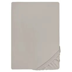 biberna Jersey-Elastic-Topper-Spannbetttuch sturmgrau, 1x 90x190 cm - 100x220 cm