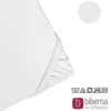 biberna Jersey-Elastic-Topper-Spannbetttuch weiss, 1x 90x190 cm - 100x220 cm