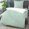 biberna Mako-Satin Bettwäsche PUNKTE - MIX & MATCH mint, 155x220 cm + 80x80 cm