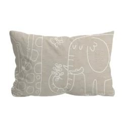 biberna Melange-Flanell Bettwäsche Tiere kitt, 1x 100x135 cm + 1x 40x60 cm