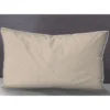 biberna Melange-Flanell Kopfkissenbezug MELANGE UNI kitt, 40x80 cm