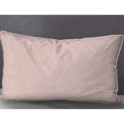 biberna Melange-Flanell Kopfkissenbezug MELANGE UNI rose, 40x80 cm