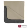 biberna Melange Wohndecke UNI kitt, 150x200 cm