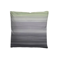 biberna Satin Bettwäsche Streifen pistaziengrün, 135x200 cm + 80x80 cm