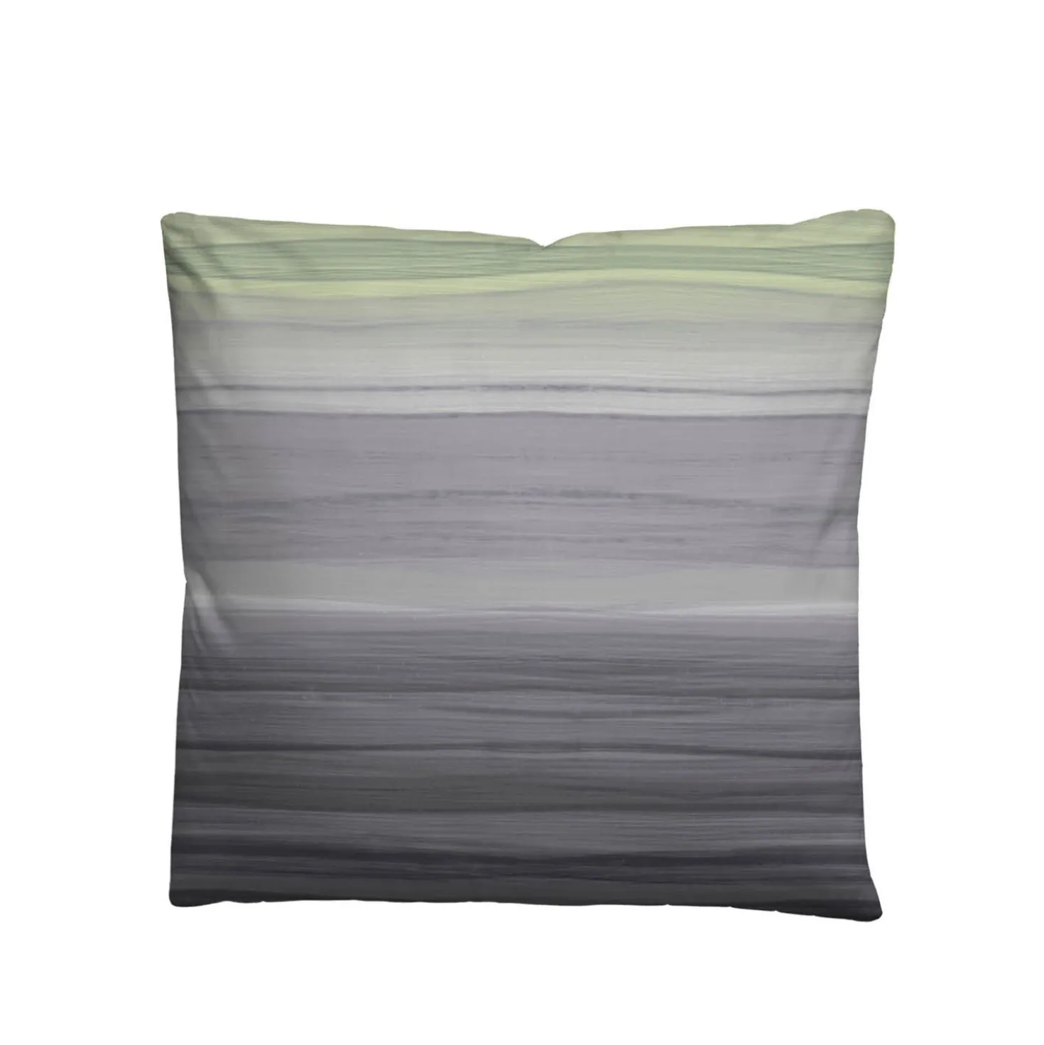 biberna Satin Bettwäsche Streifen pistaziengrün, 155x220 cm + 80x80 cm