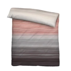 biberna Satin Bettwäsche Streifen gold, 155x220 cm + 80x80 cm