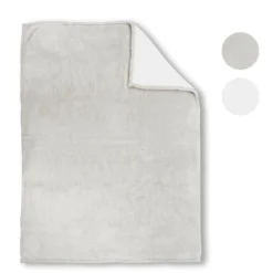 biberna Sherpa Wohndecke offwhite, 150x200 cm