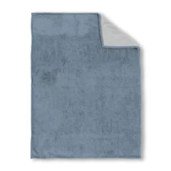 biberna Sherpa Wohndecke taubenblau, 150x200 cm
