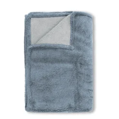 biberna Sherpa Wohndecke taubenblau, 150x200 cm