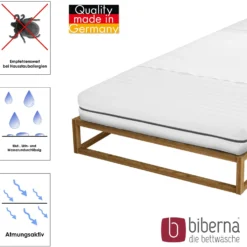 biberna Sleep & Protect Stecklaken weiß, 75x90 cm