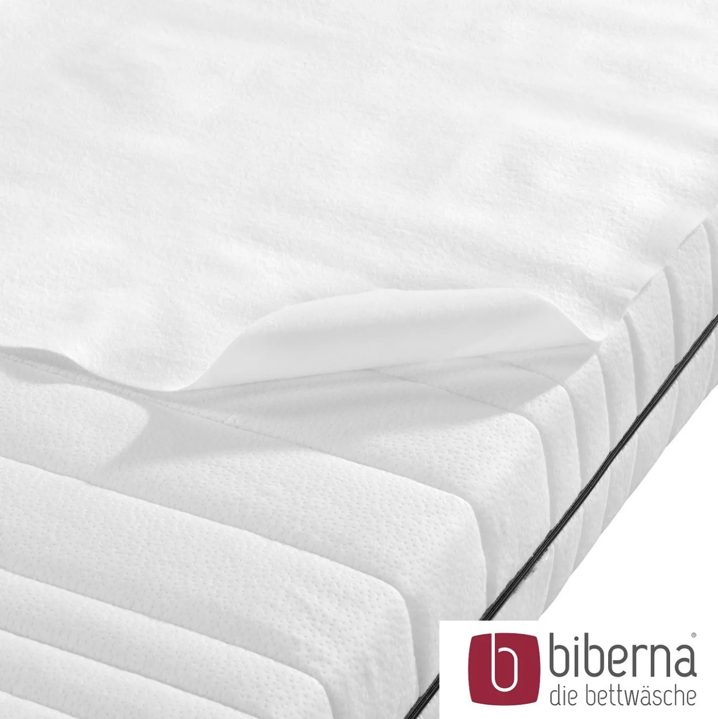biberna Sleep & Protect Stecklaken weiß, 90x160 cm