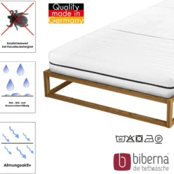 biberna Sleep & Protect Stecklaken hellblau, 75-90x190 cm