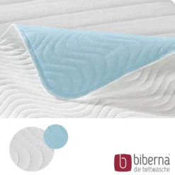 biberna Sleep & Protect Stecklaken hellblau, 75-90x190 cm