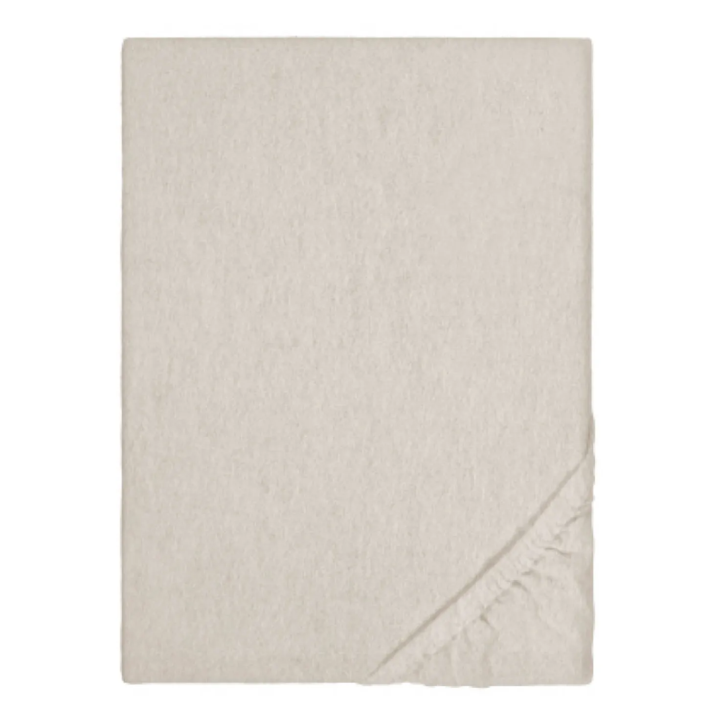 biberna Spannbetttuch Melange kitt, 140x200 cm - 160x200 cm