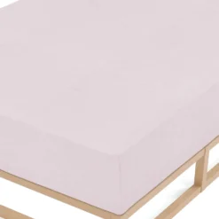 biberna Spannbetttuch Melange rose, 180x200 cm - 200x200 cm