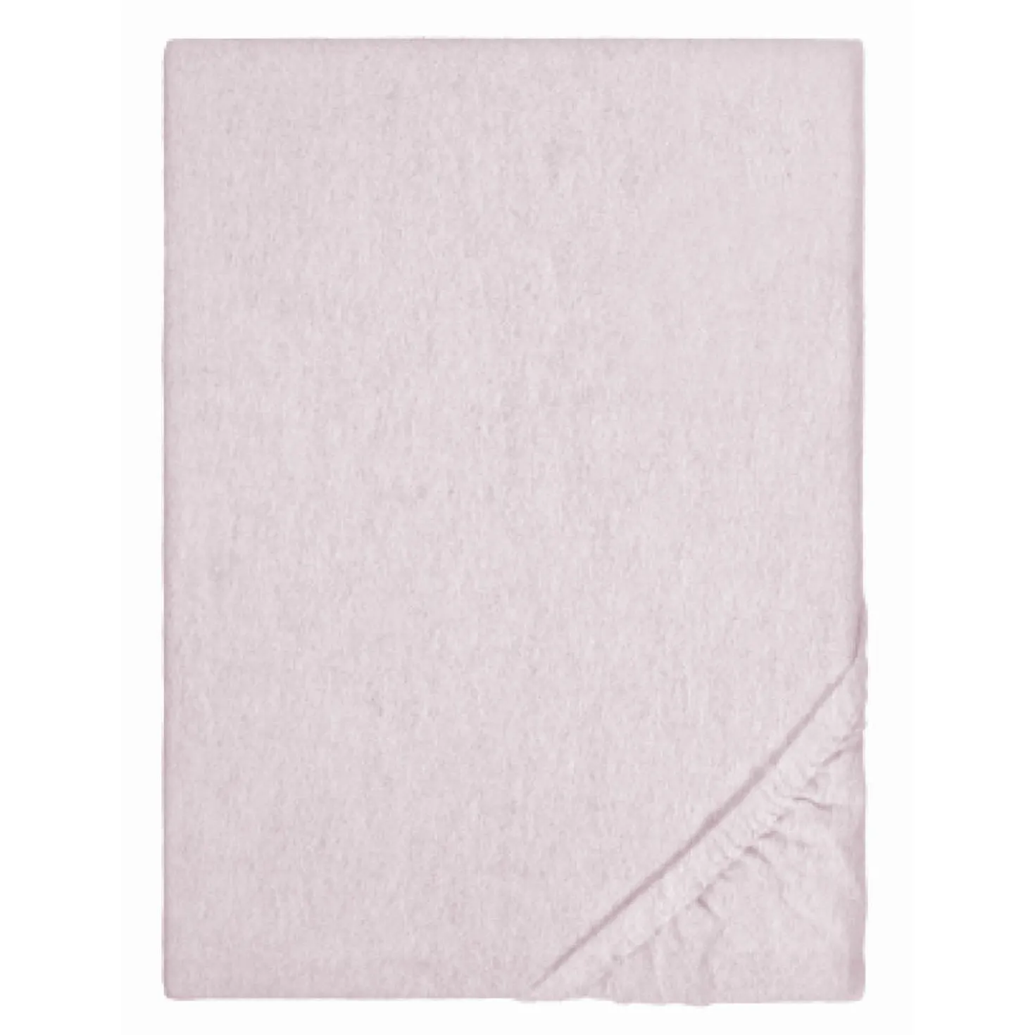 biberna Spannbetttuch Melange rose, 180x200 cm - 200x200 cm