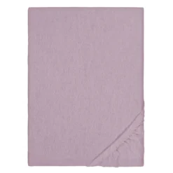 biberna Spannbetttuch Melange brombeer, 180x200 cm - 200x200 cm