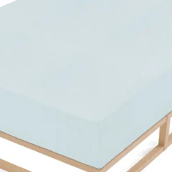 biberna Spannbetttuch Melange ciel, 180x200 cm - 200x200 cm