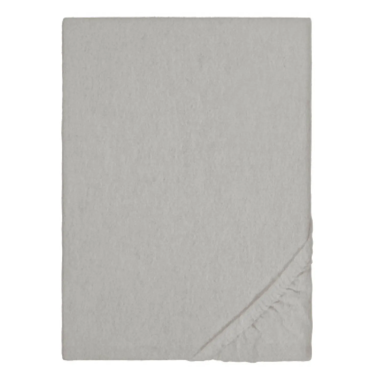 biberna Spannbetttuch Melange uni sturmgrau, 1x 180x200 cm - 200x200 cm