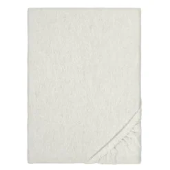 biberna Spannbetttuch Melange uni grau, 1x 180x200 cm - 200x200 cm