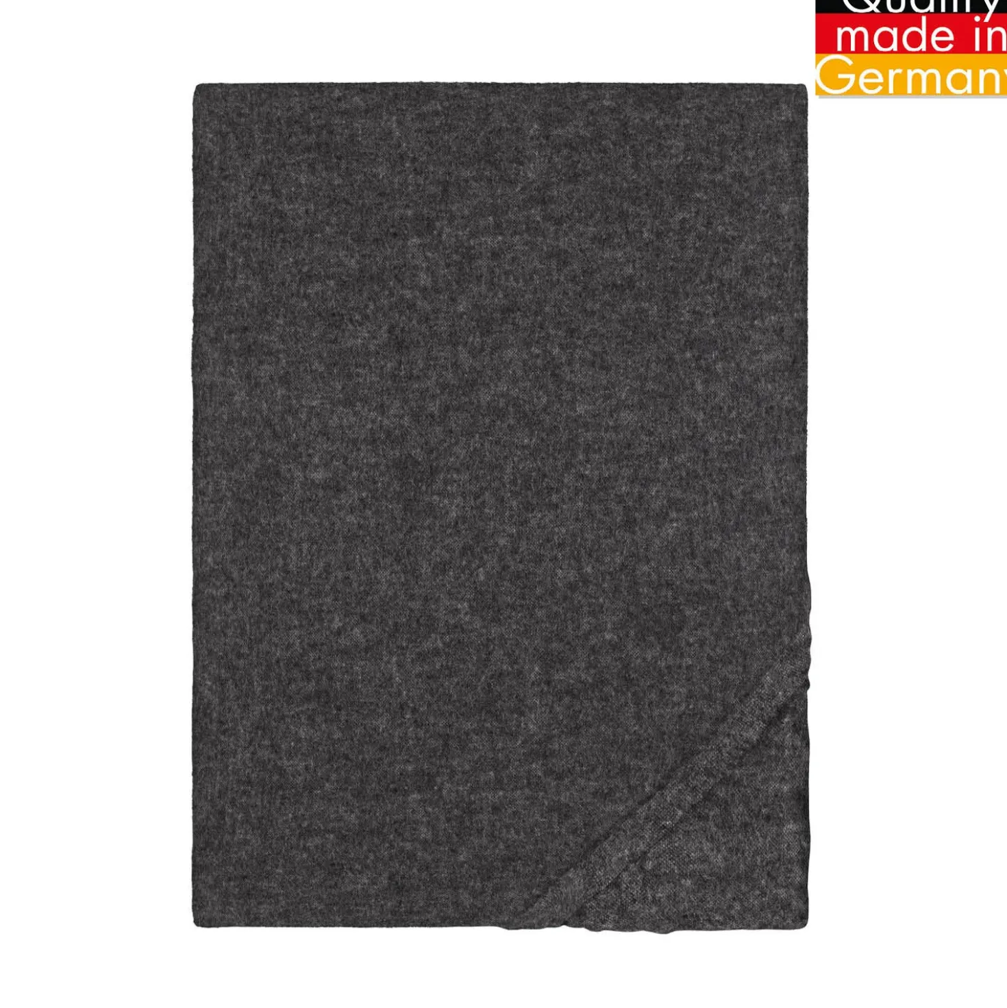 biberna Spannbetttuch Melange uni titanium, 1x 180x200 cm - 200x200 cm
