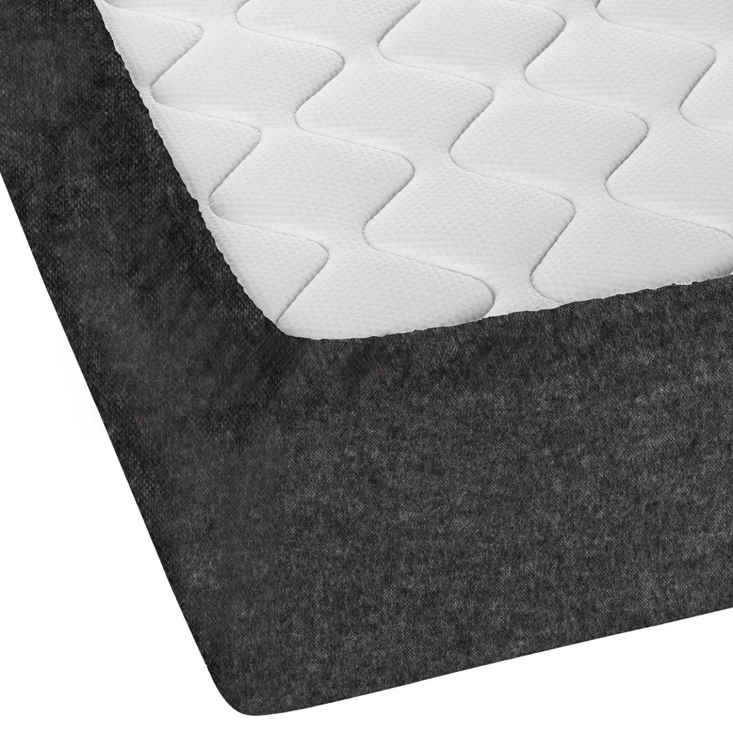 biberna Spannbetttuch Melange uni titanium, 1x 180x200 cm - 200x200 cm