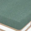 biberna Spannbetttuch Melange uni fichte, 1x 180x200 cm - 200x200 cm