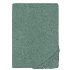 biberna Spannbetttuch Melange uni fichte, 1x 180x200 cm - 200x200 cm