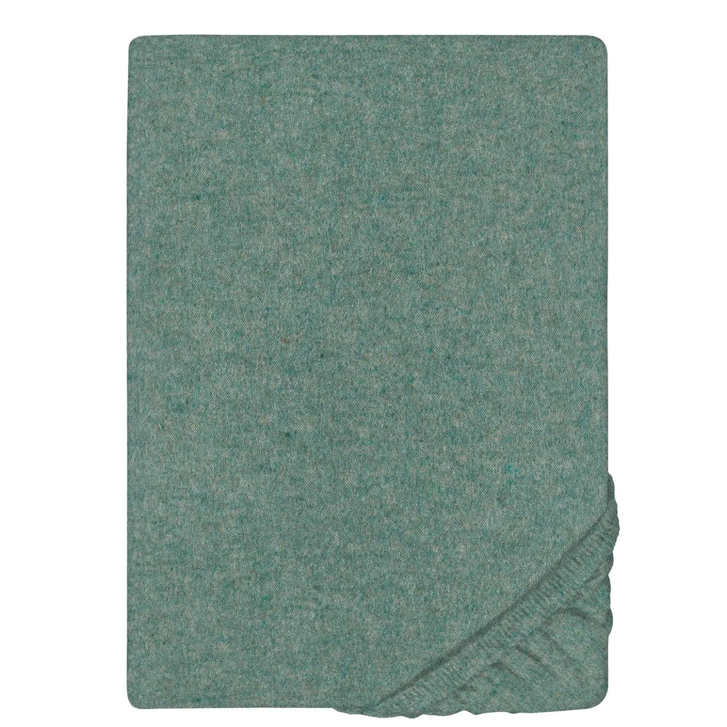 biberna Spannbetttuch Melange uni fichte, 1x 180x200 cm - 200x200 cm