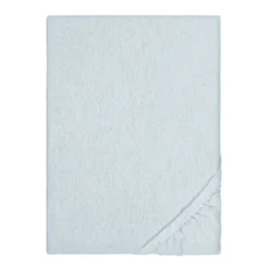 biberna Spannbetttuch Melange ciel, 90x190 cm - 100x200 cm