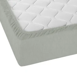 biberna Spannbetttuch Melange gletscher, 90x190 cm - 100x200 cm
