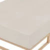 biberna Spannbetttuch Melange kitt, 90x190 cm - 100x200 cm