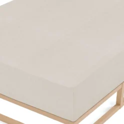 biberna Spannbetttuch Melange kitt, 90x190 cm - 100x200 cm