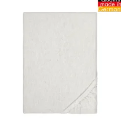 biberna Spannbetttuch Melange uni grau, 1x 140x200 cm - 160x200 cm