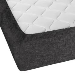 biberna Spannbetttuch Melange uni titanium, 1x 140x200 cm - 160x200 cm