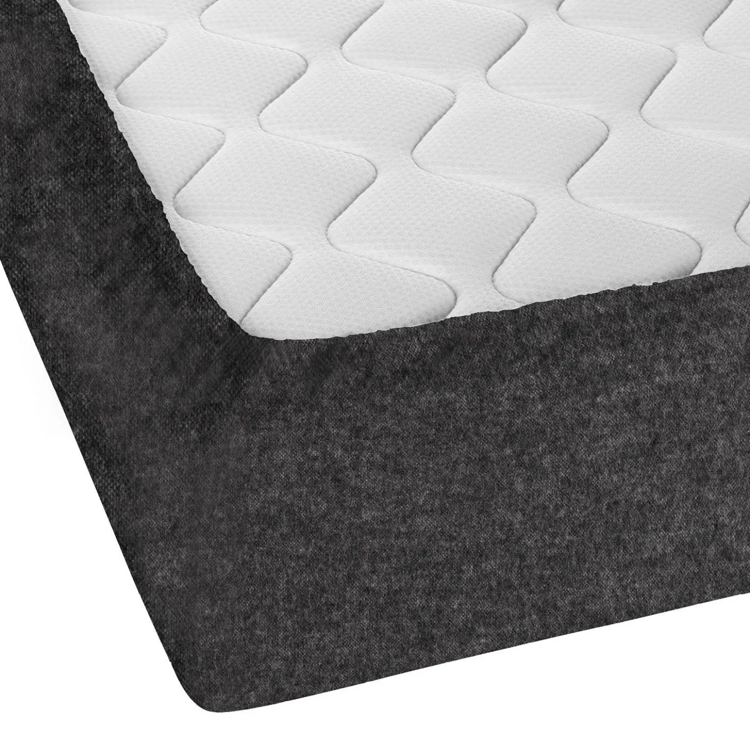 biberna Spannbetttuch Melange uni titanium, 1x 140x200 cm - 160x200 cm