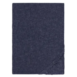 biberna Spannbetttuch Melange uni marine, 1x 140x200 cm - 160x200 cm